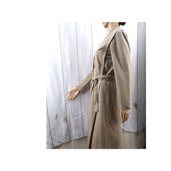Vintage CARON Chicago Women's Faux Suede Long Sleeved Button Shirt Dress Sz L - Picture 3 of 6